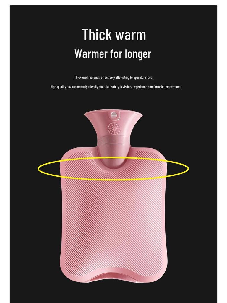 Plush Hot Water Bottle - Warm Belly & Hand Warmer for Women, Students, Large & Small Sizes, Cute Design