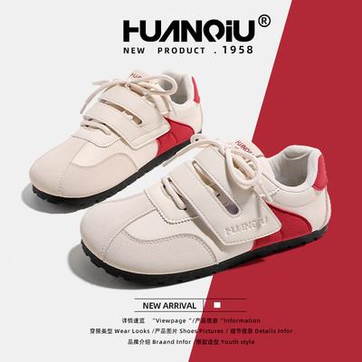 Global Dexun Shoes Women's 2025 New Spring and Autumn Versatile Casual Flat-bottomed Velcro Board Shoes KMXFX8093