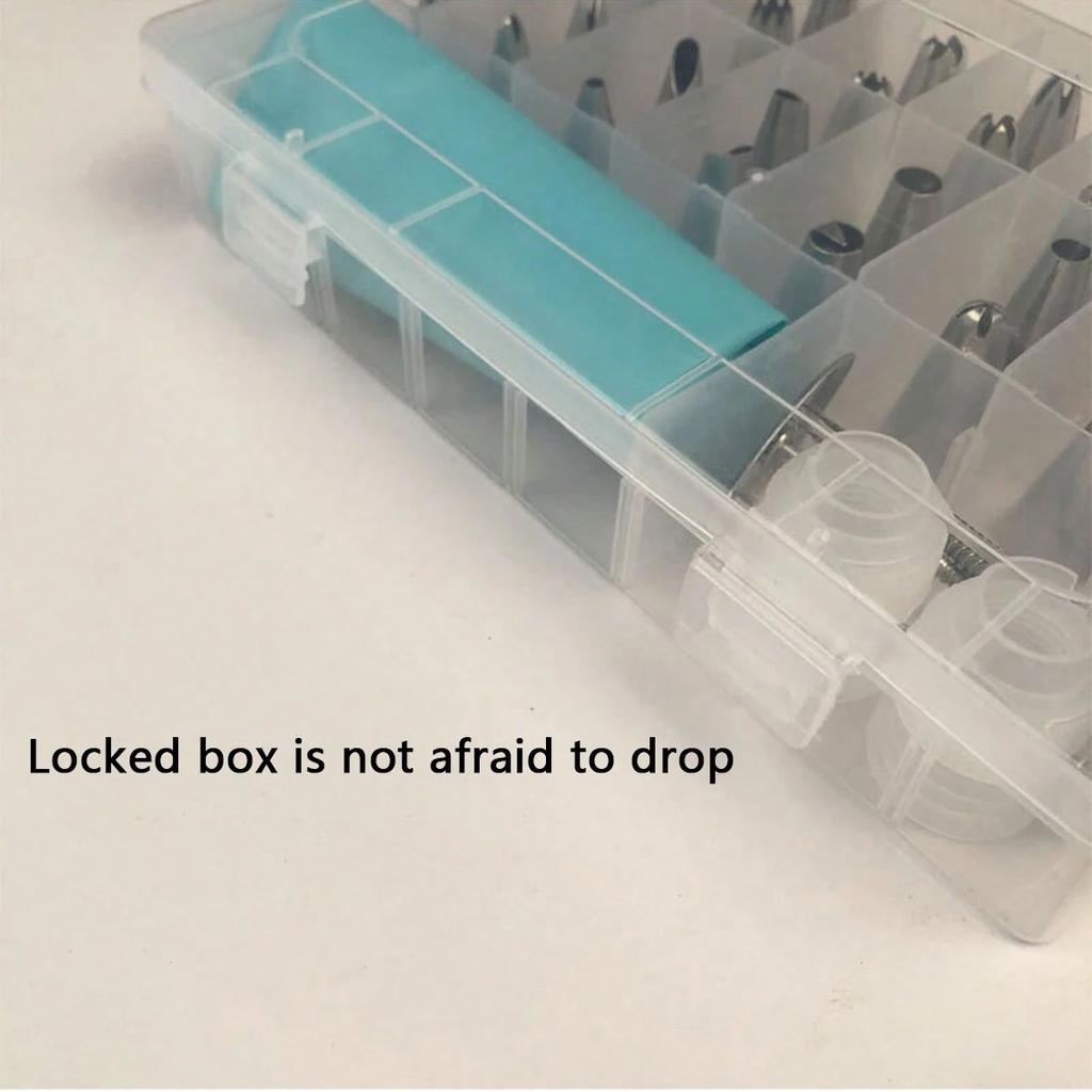 33/38-Kuchen Dekorationswerkzeuge Zuckerguss Creme Spritztüllen Tipps Konditorei Gebäckbeutel Edelstahl Düsen Spitze Kuchendekoration