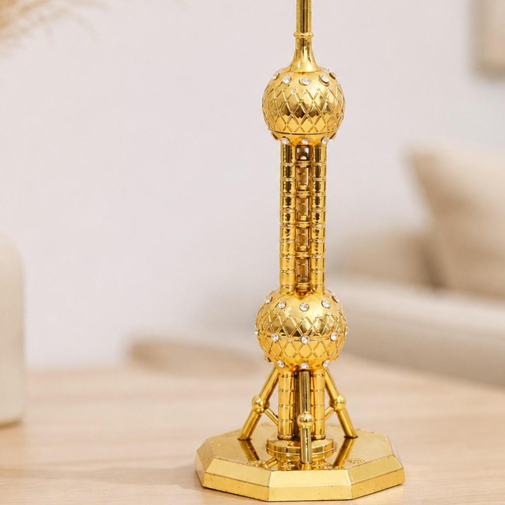 Oriental Pearl Spire Model Compact Shanghai Building Freestanding for Desk