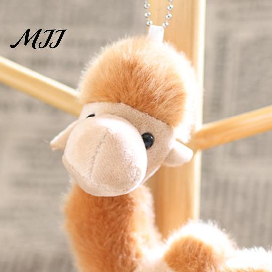 Camel Plush Ornament Bag Charm, Stuffed Pendant with Bead Chain Chain, Animal Plushie Backpack Handbags Purse Hanging Decoration Soft