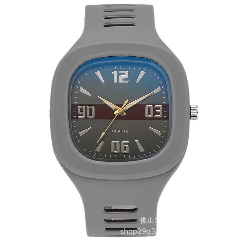 

UTHAI CQ141 Досуг и Мода Мужские часы Квадратные Силиконовые Парные часы Модные Кварцевые часы наручные часы для мужчин