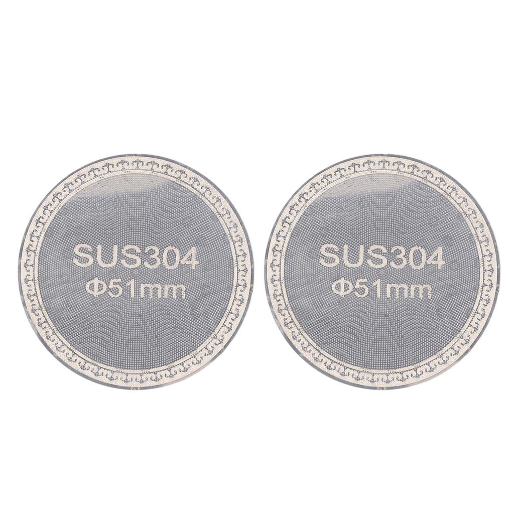2 piezas Pantalla de disco reutilizable 1,2 mm de espesor Acero inoxidable 304 Pantalla de filtro de doble capa para