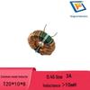 Common Mode Choke T20x10x8: 0.45 Wire, Bifilar Wound, 10mH, 3A, Ferrite Core Inductor Coil with Green Ring