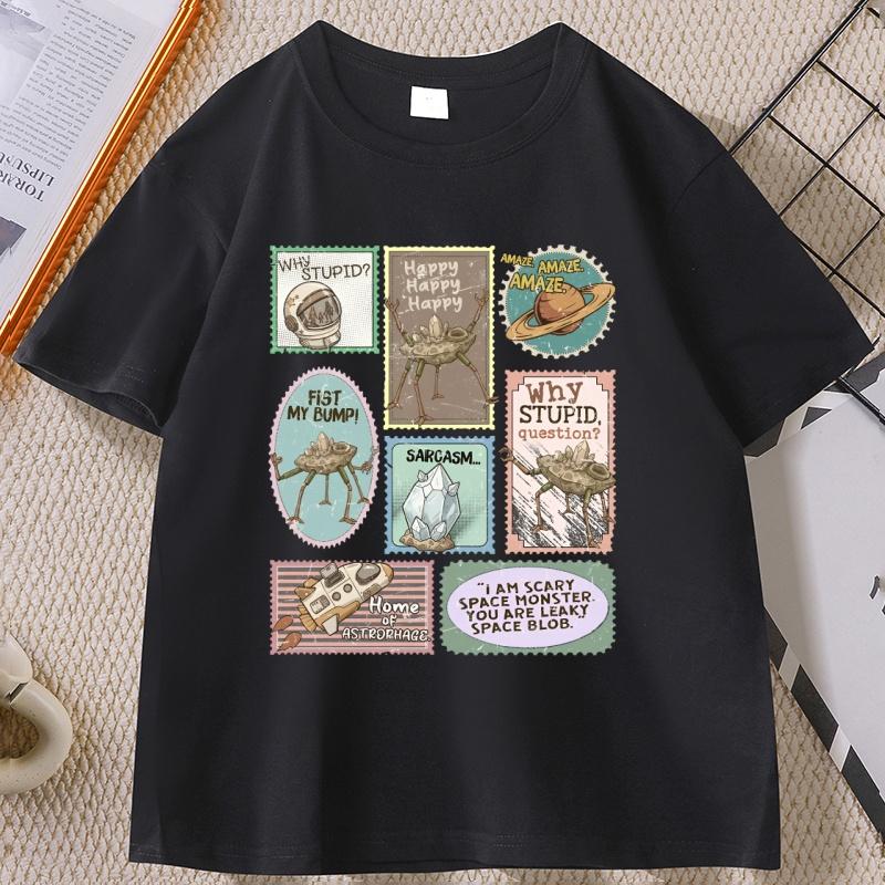 

Amaze Sci-Fi T Shirt Rocky Space Alien Tee Shirt Funny SciFi Reader T-Shirt Book Lover Cotton Trendy Short-sleeved Tshirt - M... S разноцветный