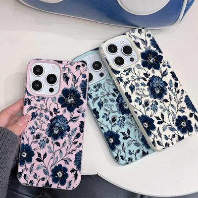Beautiful Big Flowers Mobile Phone Case For IPhone 17 16 15 14 13 12 Pro Max 11 Ultra Slim Shockproof Cover For IPhone Air