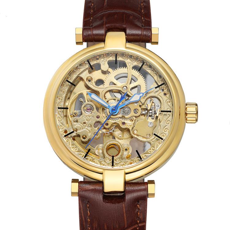 FORSINING Men's Fashion Carved Hollow Fully Automatic Waterproof Mechanical Watch
