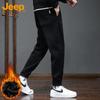 Jeep Men's Fleece-lined Corduroy Jogger Pants