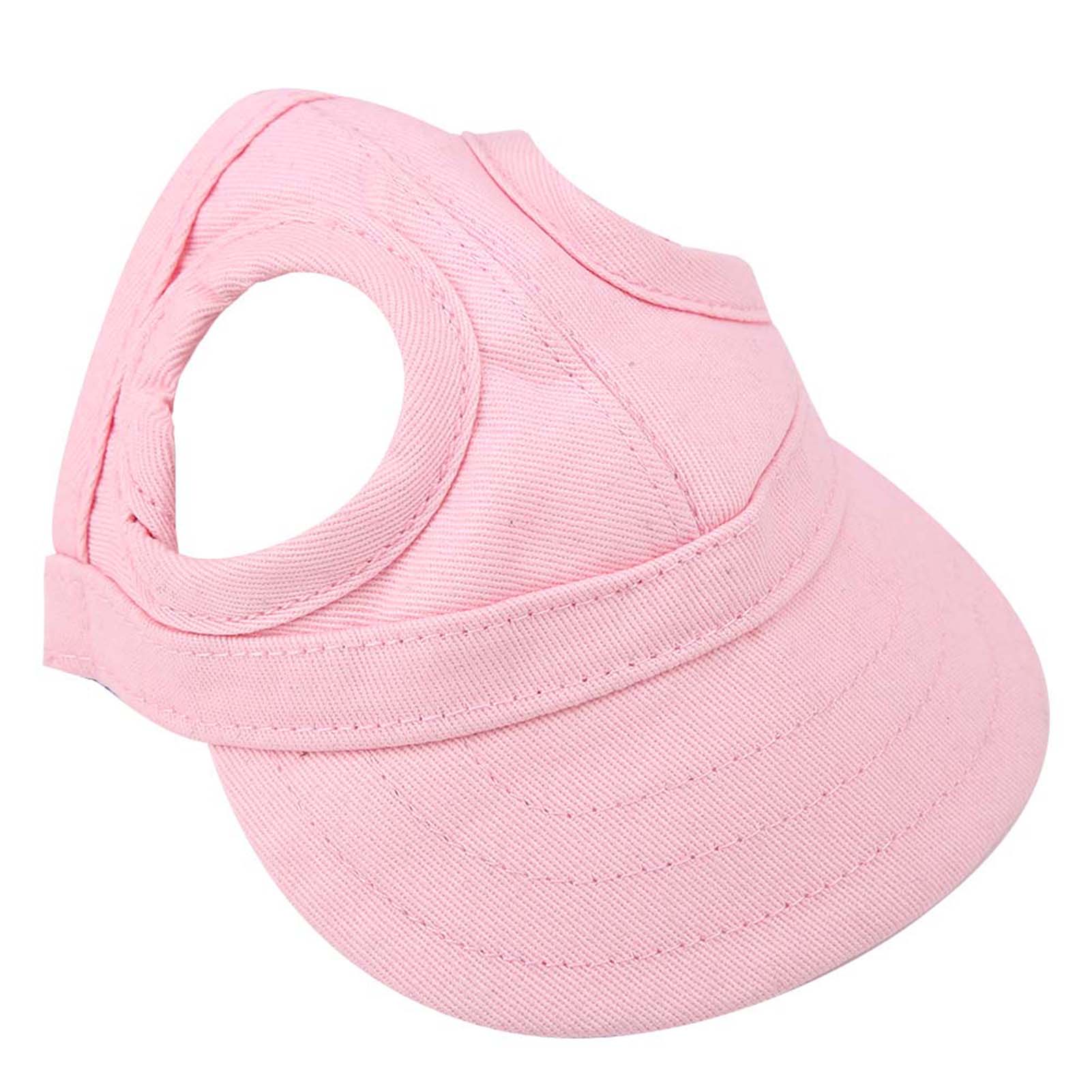 Pet Dog Cat Baseball Outdoor Cap Sunbonnet Ajustável Listra Verão Viagem Esporte Chapéu (Azul M) M pink