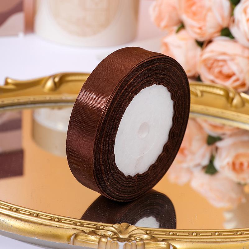22meters/roll Wide 2cm Satin Ribbon Wedding Holiday Season Party Decor DIY Making Handmade Gift Wrapping Crafting Materials