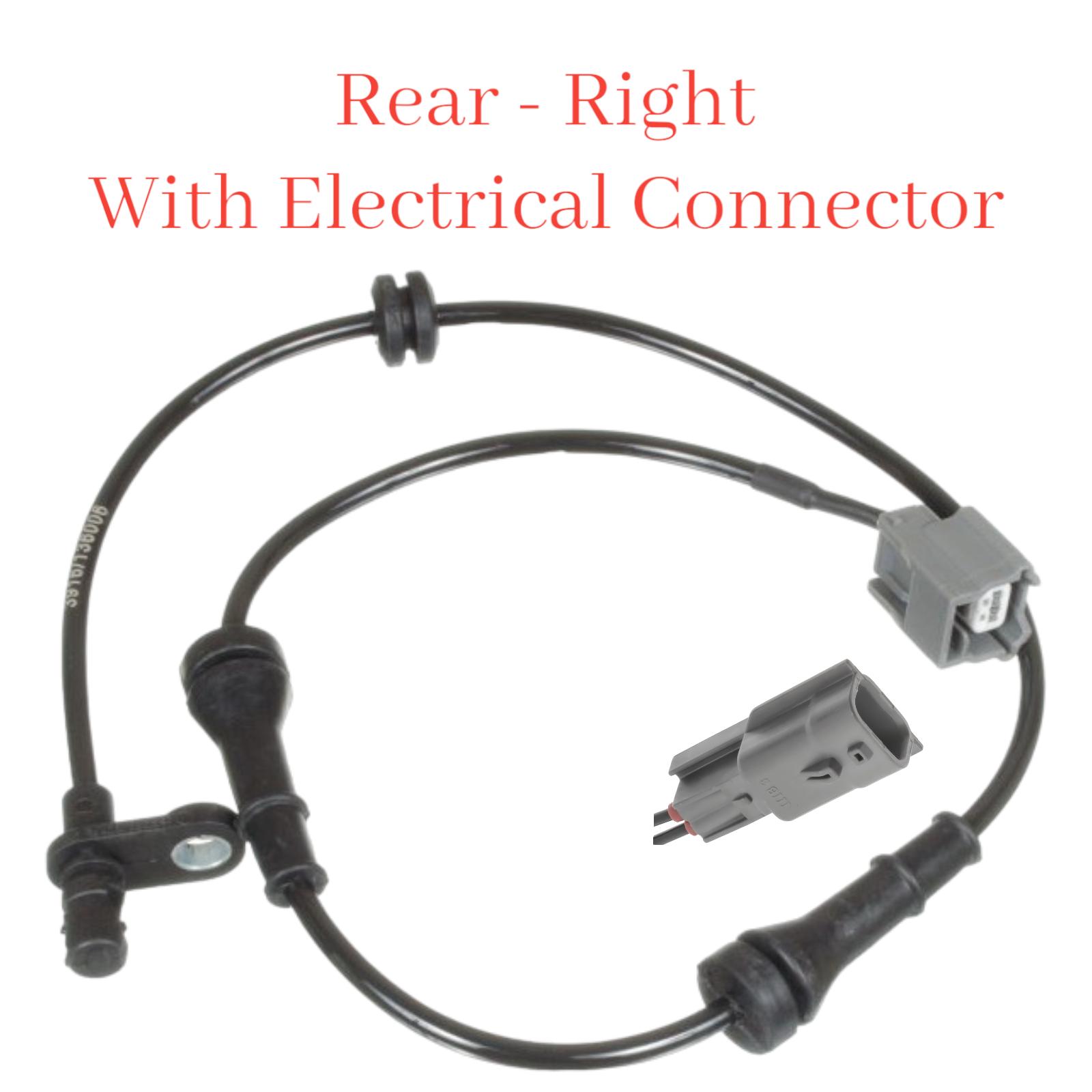 ABS Wheel Speed Sensor & Connector Rear Right Fits: Nissan Sentra 2013-