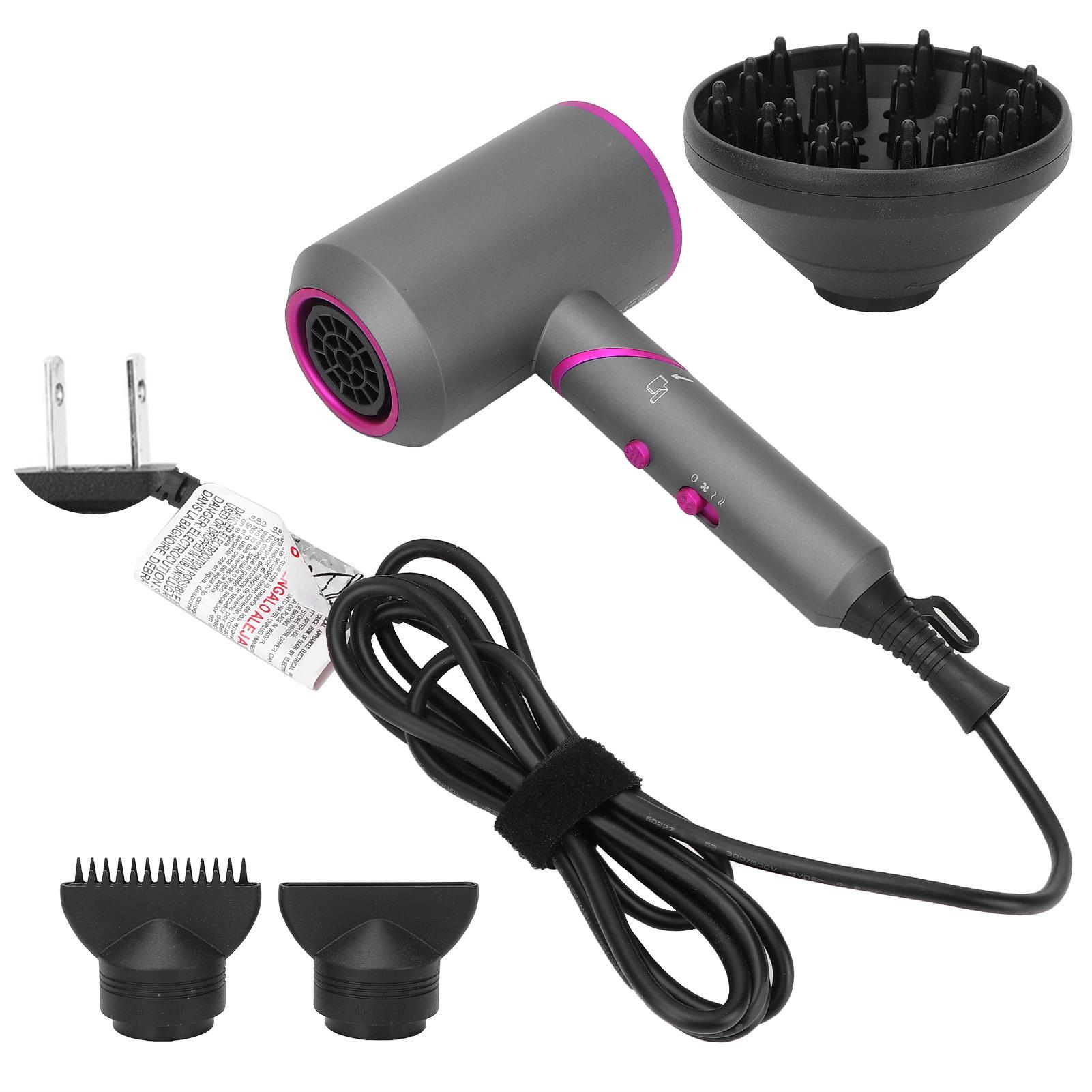 

Складной фен для волос профессиональный домашний отельный электрический анион тихий фен для волос US Plug（1600-1800W） 110V 1600-