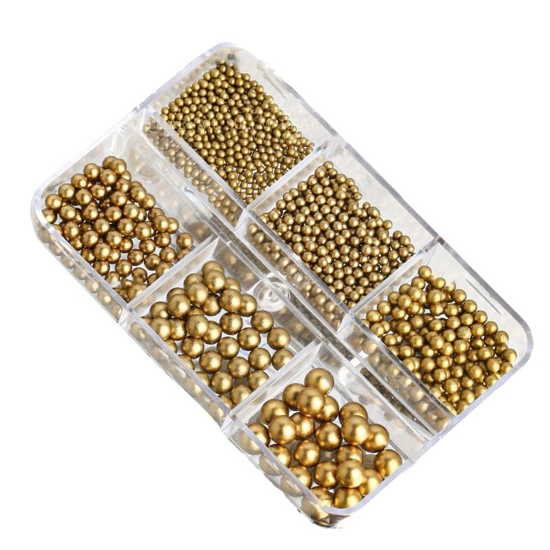 Nail Art Beads Artificial Pearls Round Nail Art Supplies for Fashionable Decoration