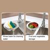 Sink Swan Strainer Basket Stainless Steel Kitchen Faucet Drain Basket Sink Food Waste Strainer for Draining Vegetable Washing