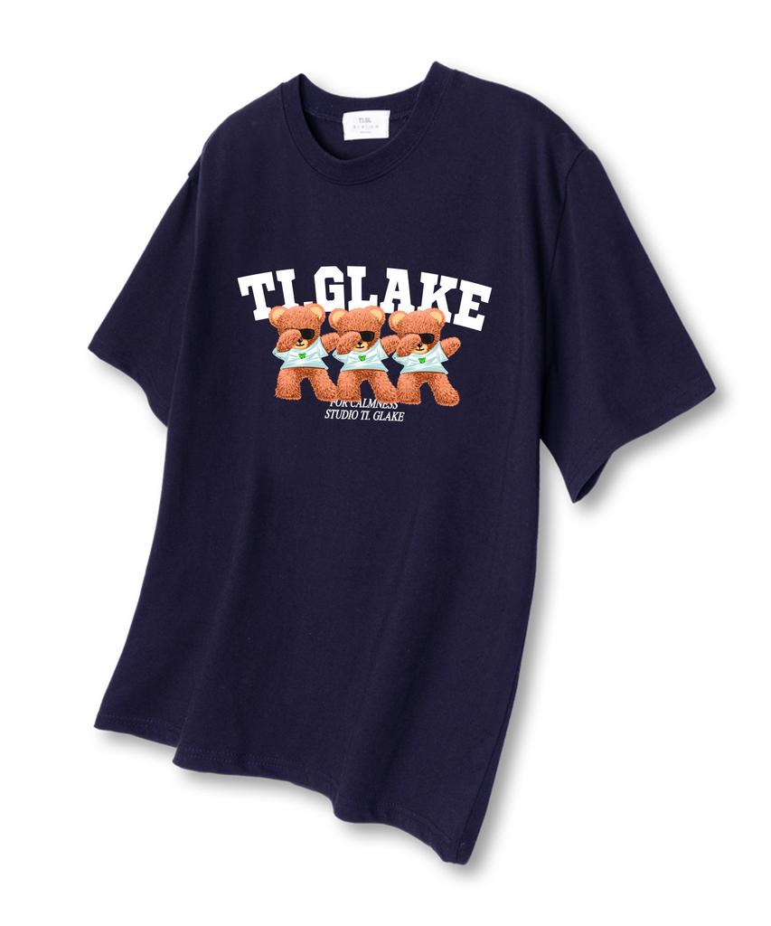 Glake Swag Bear Short Sleeve T-Shirt Navy