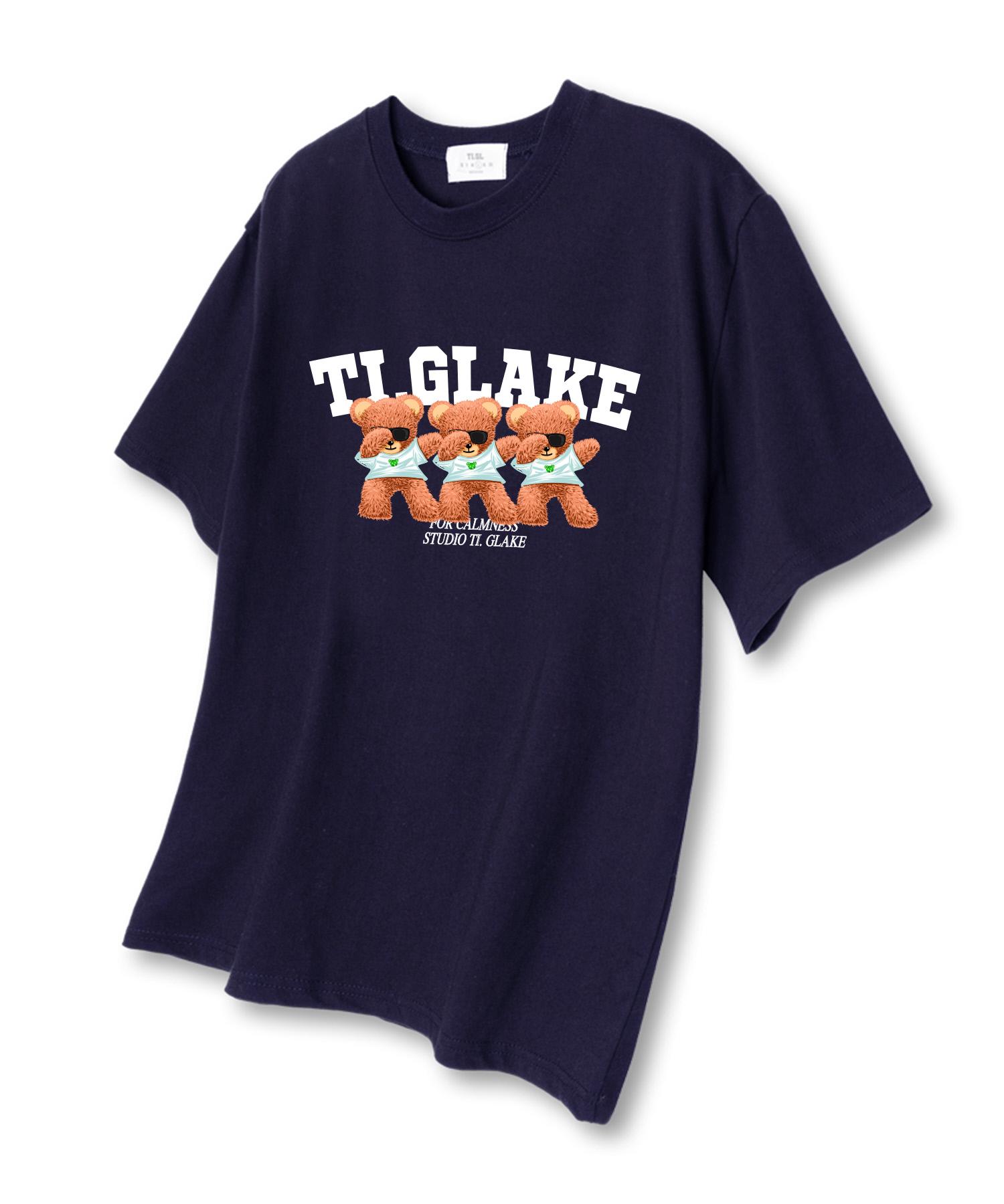 Футболка с коротким рукавом Glake Swag Bear, темно-синяя L