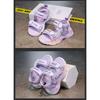 Summer New Girls' My Melody Princess Sandals Children's Kuromi Velcro Glowing Student Beach Shoes