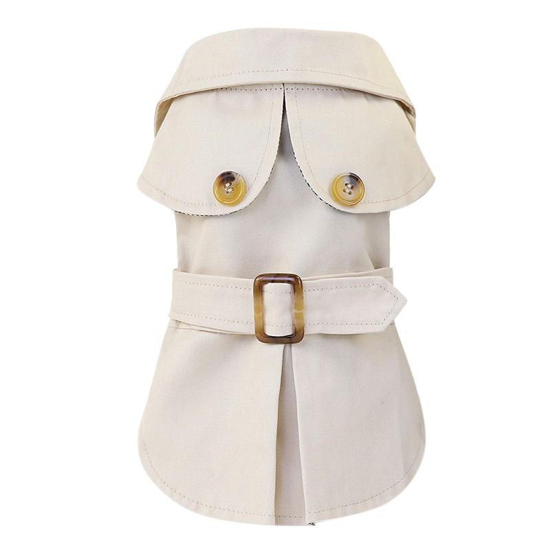 Hundemantel Trench Pet Jacke Herbst Winter Hundekleidung für kleine Hunde Yorkie Gürtel Dekor Welpe Katze Kostüm Pudel Chihuahua Outfits