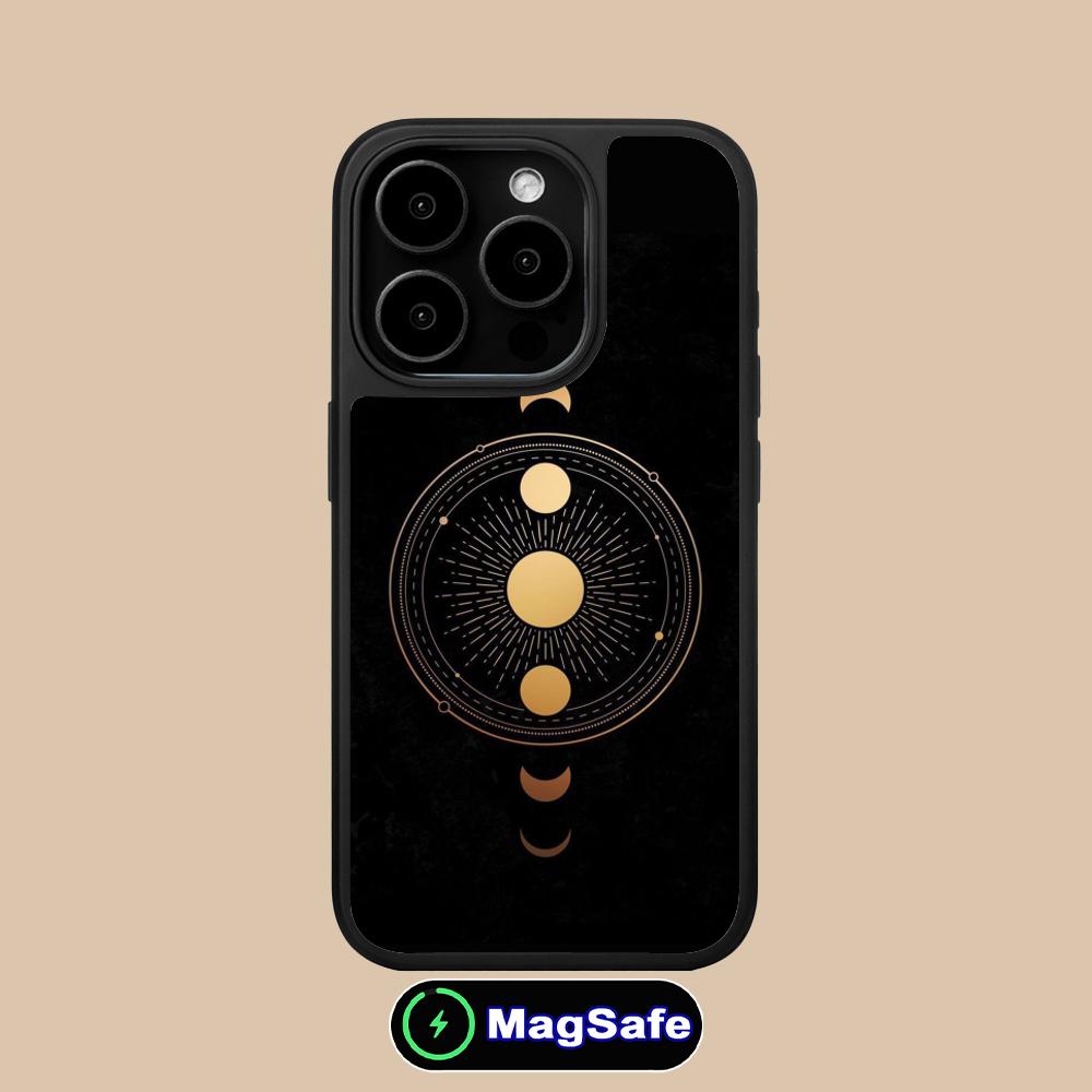 Sun Moon Mobile Cell Phone Case for iPhone 17 16 15 14 13 12 11 Air Pro Max Plus Magsafe Matte Surface Colorful Cover Pretty