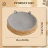 Cat Scratch Bowl Breathable Woven Nest Kitten Ear Design Cotton Rope Cat Bed for Play Exercise Enrichment Activity Nail Trimming