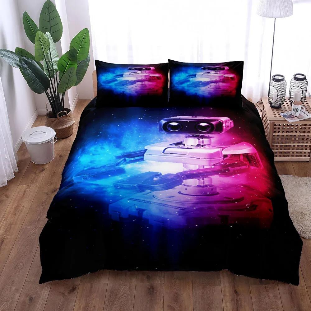 

097 Shin Getter Robot Duvet Cover Set King Queen Double Full Twin Single Size Bed Linen Set EU Single 135x200cm