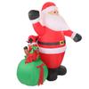 Inflatable Santa Elk Built in LED Weatherproof Fade Resistant Inflatable Christmas Decoration for