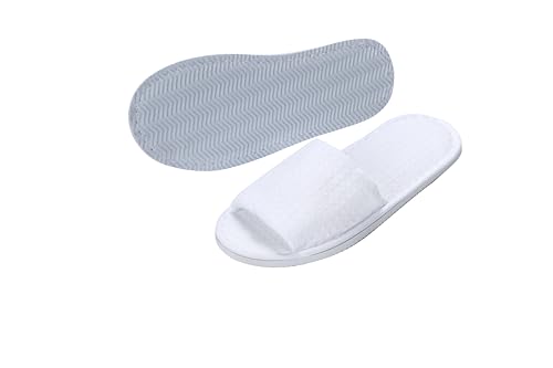 [kitamurasyokai] Disposable Slippers, 10-Pair Set (Individually Wrapped), Thick Sole, Non-Slip, Luxurious, Fluffy, Unisex, Indoor Room Shoes, Hotel Am