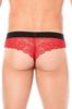 String Rouge En Dentelle Délicate Lm2006 57 Red