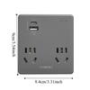 Compact Size Flat Plug Power Strip Widely Outlets USB C Ports Power Expander Space Saving Socket Extender Multi Device Charging