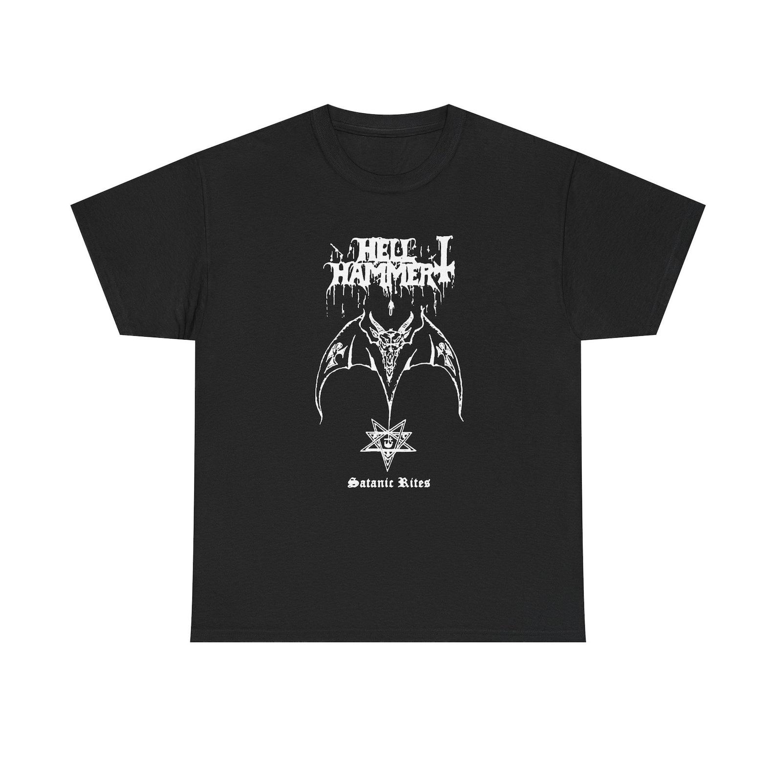 Hellhammer Black Metal Shirt, Apocalyptic Raids Band Tee, Swiss Extreme Metal Vintage Style T Shirt, Early Black Metal Music Tee 100