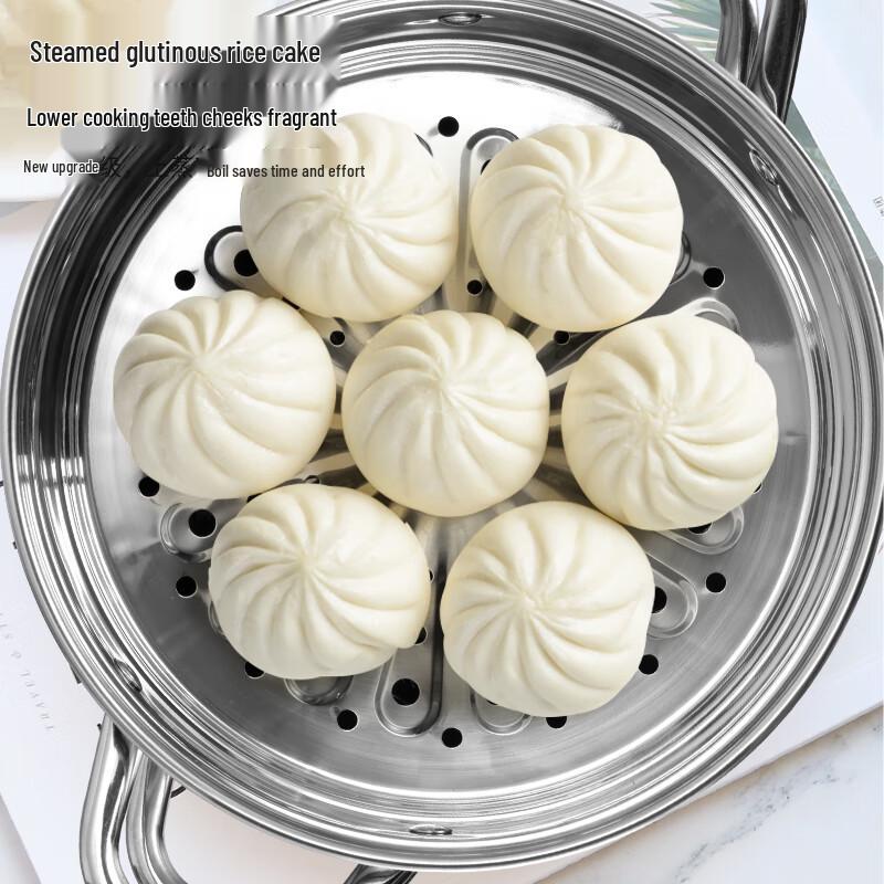 Dubbellager Balde Steamer i Rostfritt Stål