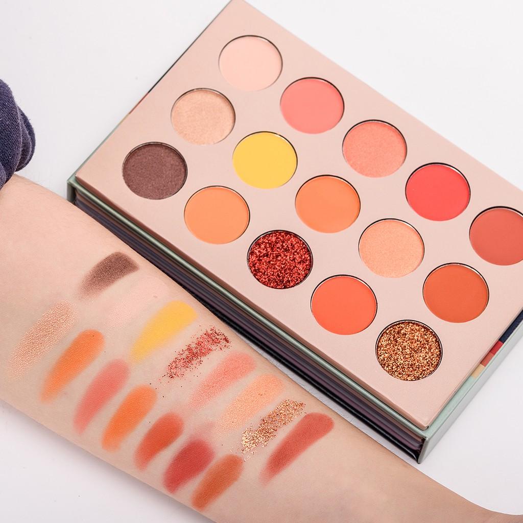 BEAUTY GLAZED Color Board Eyeshadow Palette,Highly Pigmented Matte Shimmer Glitter,Waterproof,Long-Lasting Cruelty-Free