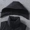 Plus Size L-8XL Fashion Warm Vest Man Winter Waterproof Sleeveless Jackets Hooded Casual Thick Men's Coat