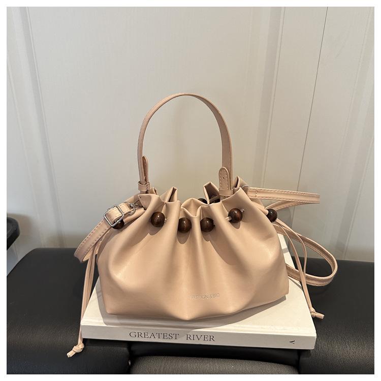 Korean Stylish Niche Women's Drawstring Bucket Shoulder Bag