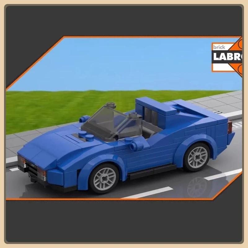 MOC-32954 Building block car City Car Blue Classic Movie Sports Car Series Racing model Creative Gift Puzzle Building Blocks Set