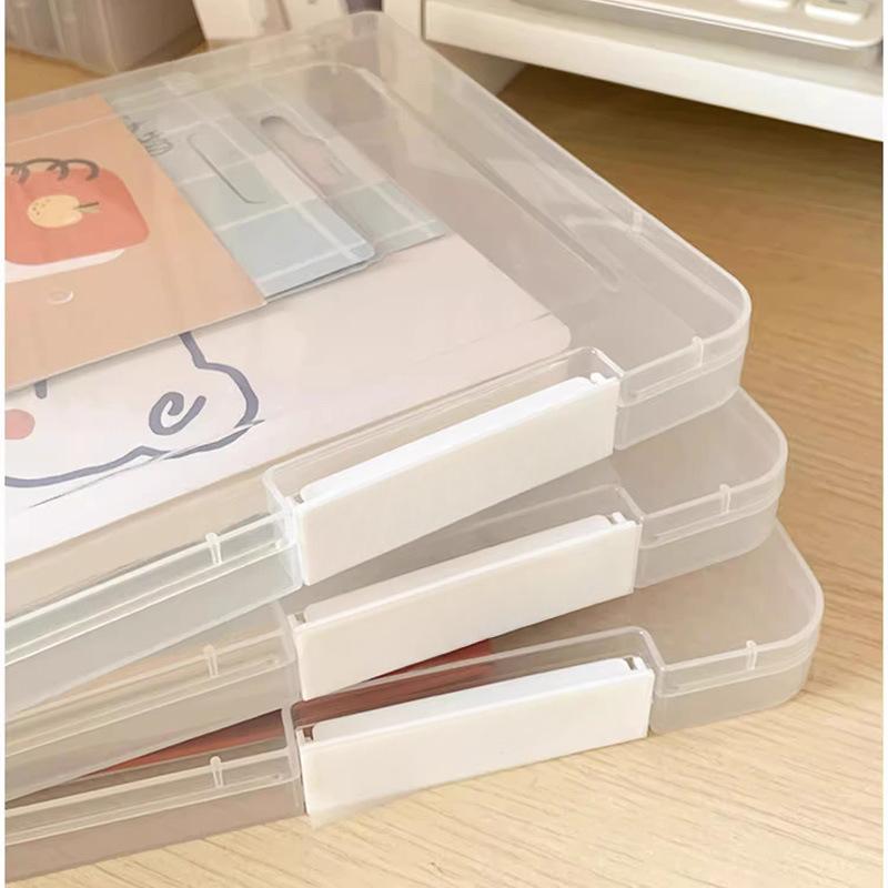 A4 File Storage Box Desktop Multifunctional Manual Document Information A5 Storage Box Office Ticket Organizer Box