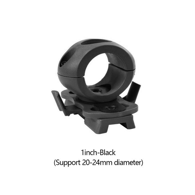 

Тримач для ліхтарика для шолома Регульоване кріплення на 60 градусів Затискач для ліхтарика Кронштейн Адаптер Тактичний шолом Аксесуари для велосипеда тактичне спорядження 1 inch чорний