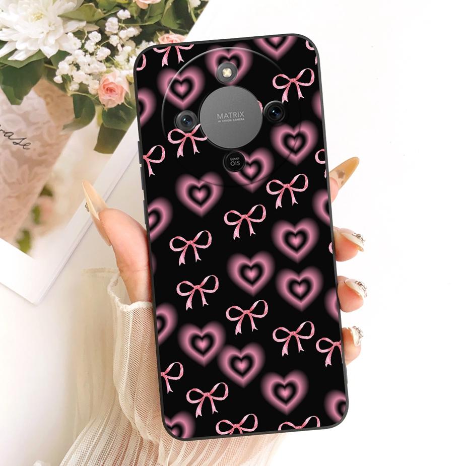 For Honor X9d Case Magic8 Lite Cute Fashion Cartoon Cover Soft TPU Phone Case For Honor Magic 8 Lite X 70 HonorX9d HonorX70 Bags