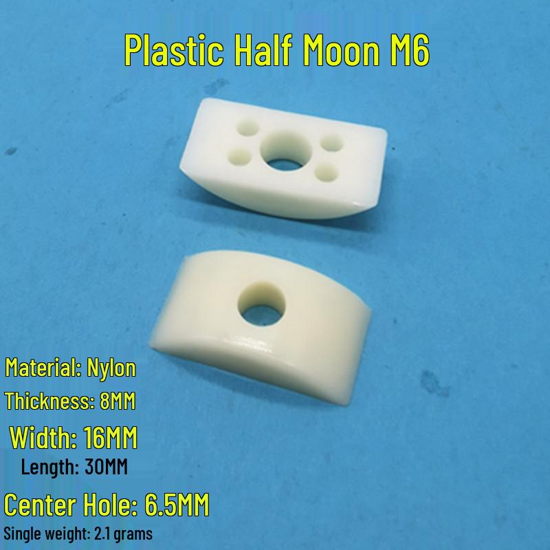 M8M10 Plastic & Alloy Half-Moon Crescent Washer - Solid Iron Furniture Hardware Nut