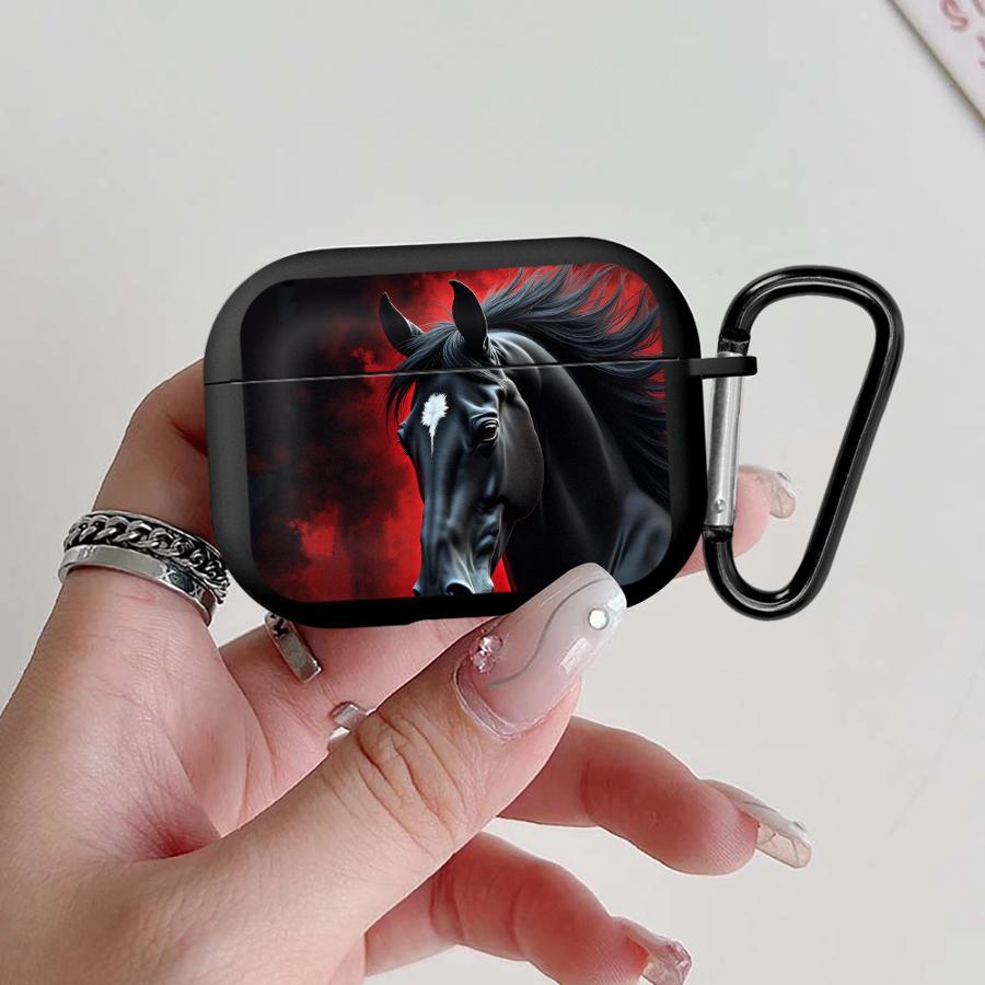 

Earphone Cases Cover Case For Airpods 1 4 Pro 3 Pro3 Pro2 2 Running Horse Airpods 4
