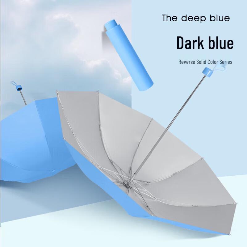 Heaven Umbrella Business Reverse Folding Silver Coated Umbrella