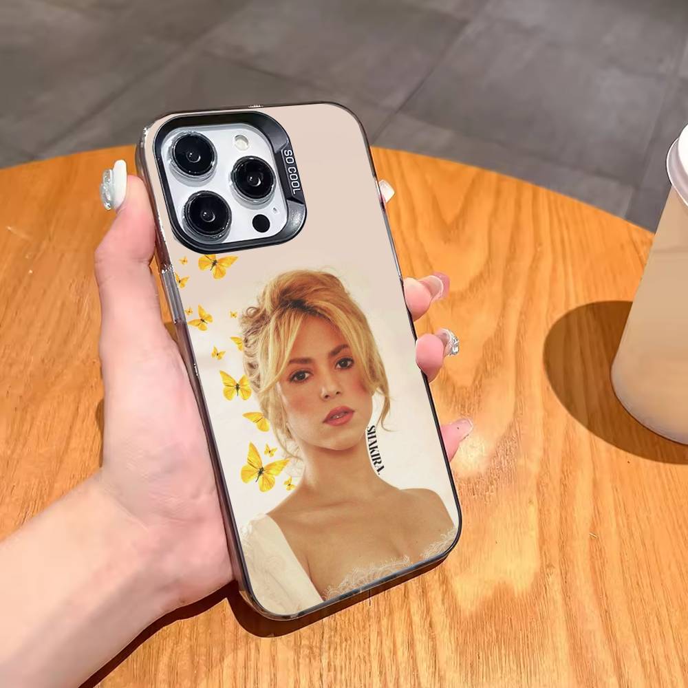 Singer S-Shakiras Cool Phone Case For iPhone 17,16,15,14,13,12,11 Plus,Pro Max,XS,Colorful Silver Black Cover