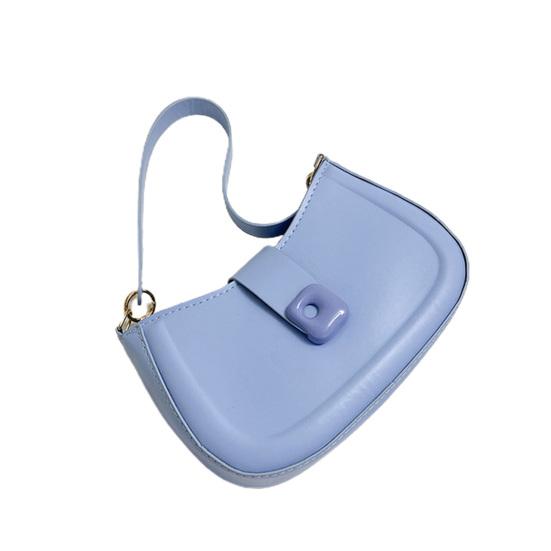 Solid Color Ladies Shoulder Bag Minimalistic Reliable Large Capacity Sling