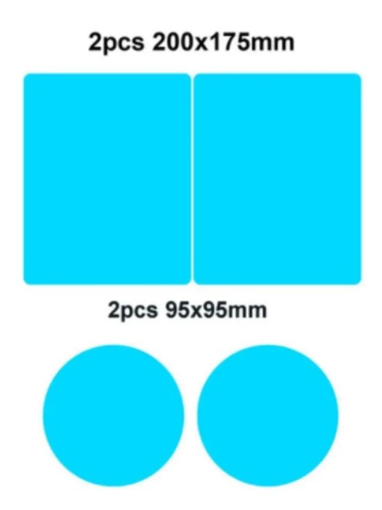 Car Rearview Mirror Film Side Window Rainproof Clear Film 2Pcs Anti Fog Window Mirror Protective Sticker Car Accessories Decal