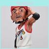 Estatueta Miniatura de Estrela de Basquete Allen Iverson Versão Q Fofa Modelo Colecionável de PVC