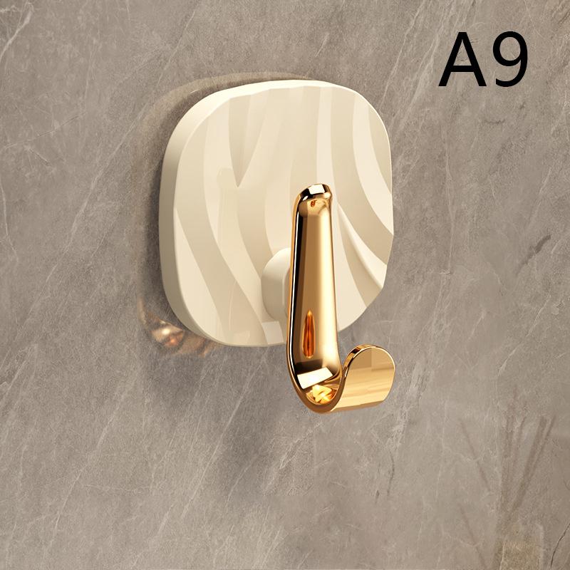 

1Pcs Luxury Punch-Free Wall Hooks Strong Sticky Coat Hanger Rack Clothes Towel Bag Key Kitchen Door Organizer Easy Install