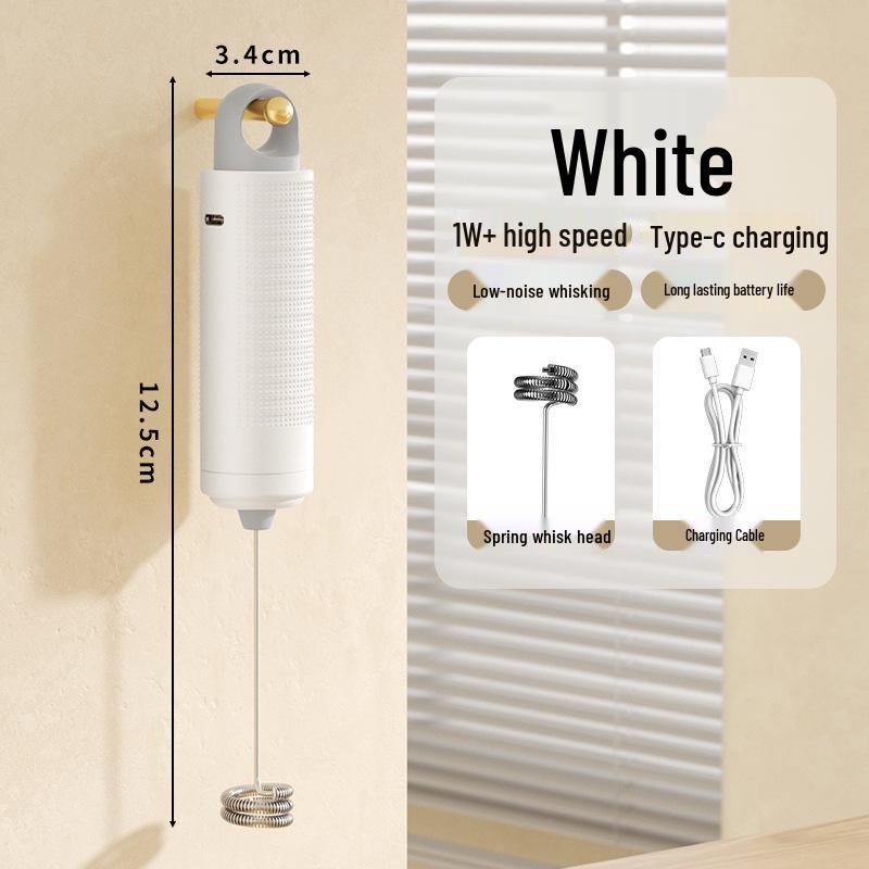 

Household Electric Handheld Milk & Coffee Frother & Egg Beater USB Cable белый