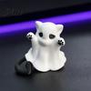 White Ghost Cat Ornament Figure 3D Printed Decorative Ornament