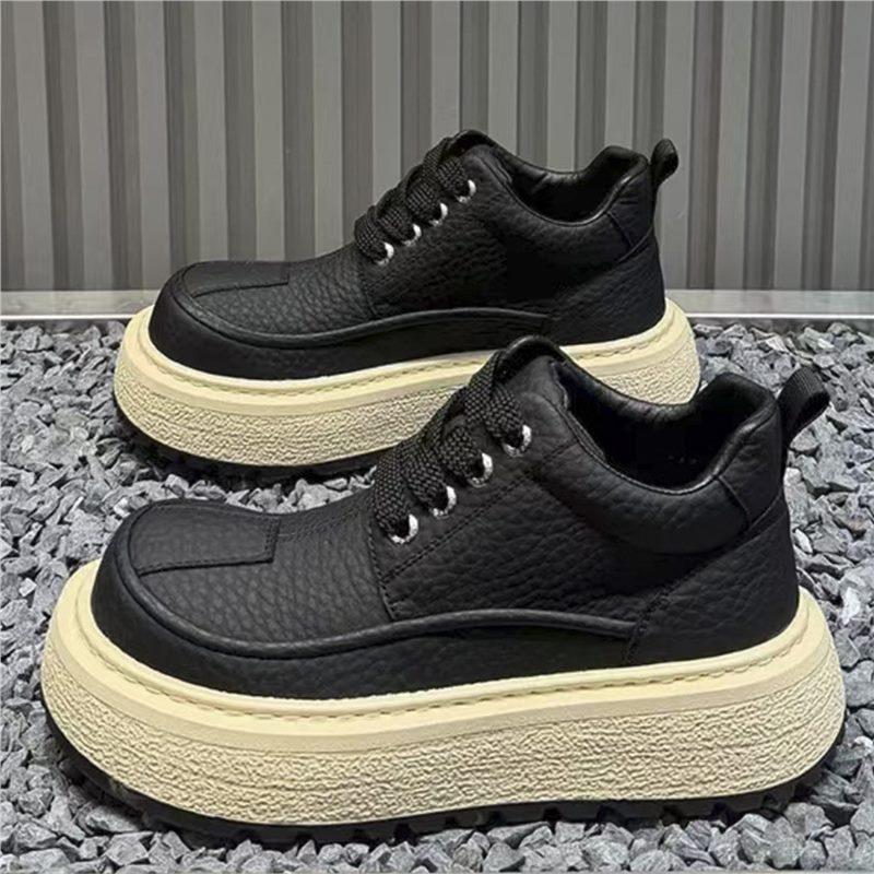 Autumn casual sports warm thick-soled wear-resistant non-slip thick-soled dad shoes