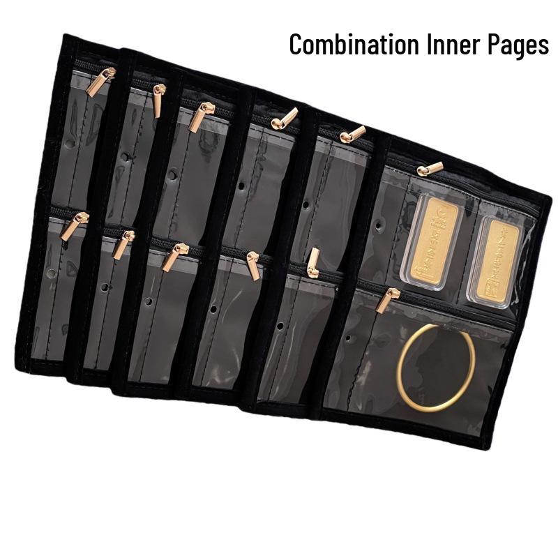 Large Capacity Transparent PVC Jewelry Organizer – Loose-leaf Travel Bag for Gold Jewelry Storage